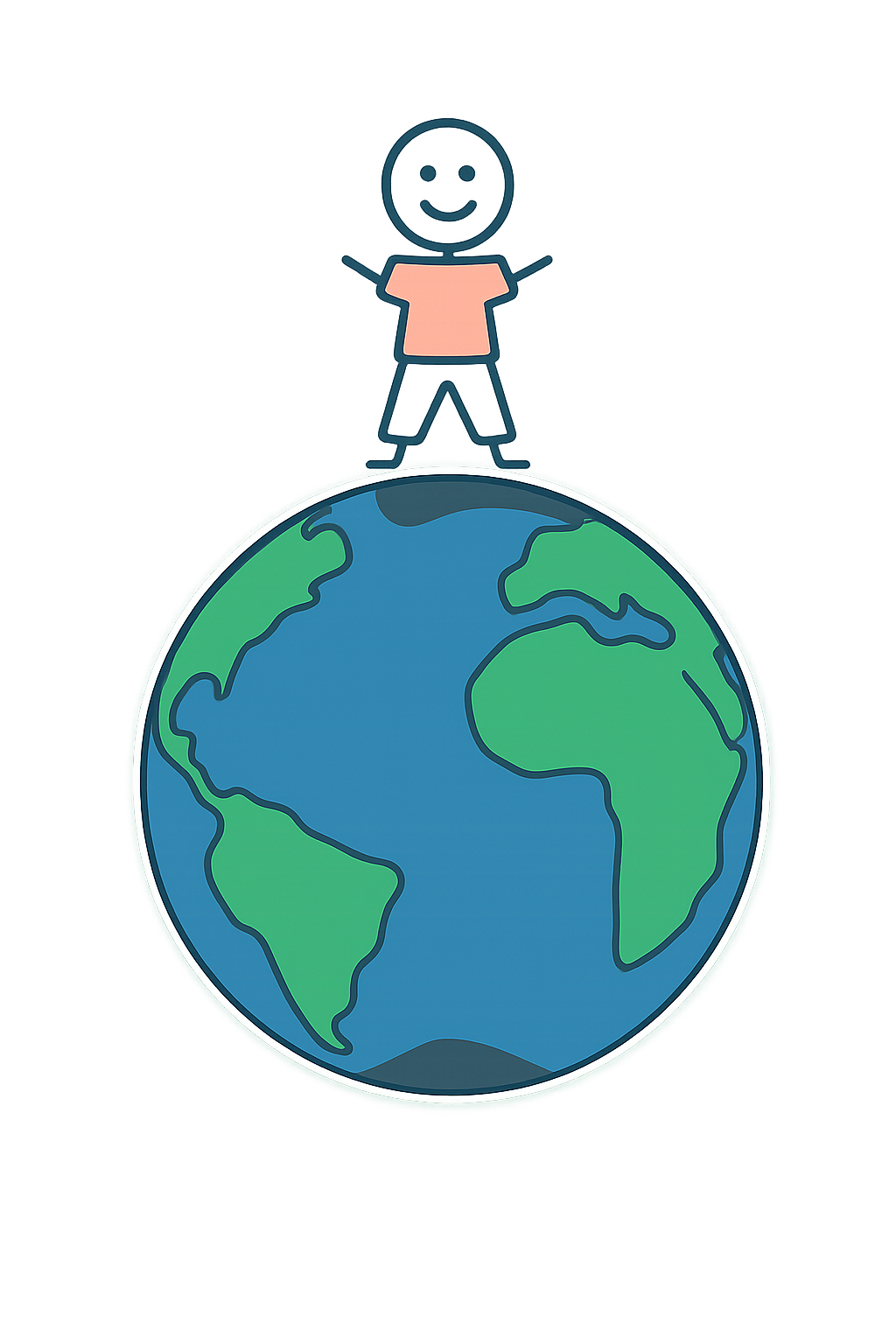 Person of mass m standing on the surface of Earth