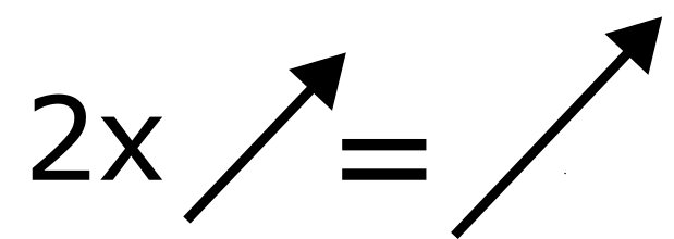 Multiplying a vector by 2