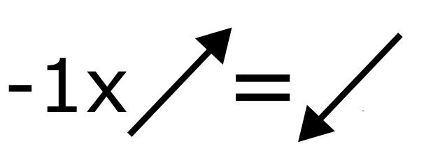 Multiplying a vector by -1